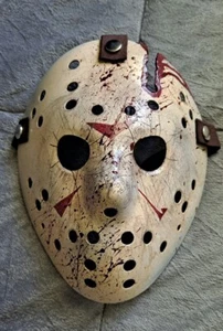 Jason voorhees Friday the 13th Part 3/4 HIGH QUALITY Cosplay mask hand painted - Picture 1 of 6