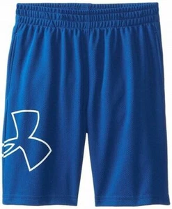 UNDER ARMOUR BOY'S MESH SHORT, ROYAL BLUE, 4 - Picture 1 of 2
