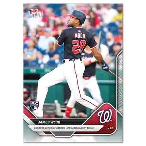 James Wood RC Hardest-Hit HR - 2025 MLB Topps NOW - Card 100 Presale - Picture 1 of 2