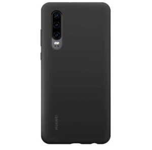 Genuine Huawei P30 Soft Silicon Rubber Protective Back Case Black - Picture 1 of 4