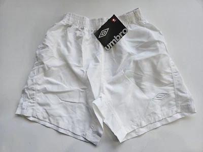 Pantalones Cortos de Fútbol UMBRO Big Boy's YS Juvenil Pequeños Blancos Unisex Equipo Nuevos con Etiquetas Foto 1 de 2