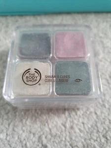 Body Shop Shimmer Cubes Palette 21 Discontinued. Velvet / Soft Pink, White, Grey - Picture 1 of 10