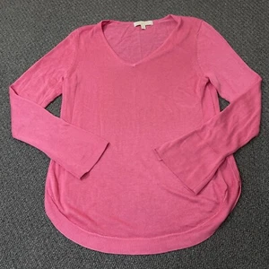 Etcetera Shirt Womens Size Medium Silk Blend Long Sleeve Pink Blouse Flawed - Picture 1 of 14