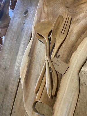 teak cutlery’s Set - Image 1 of 2