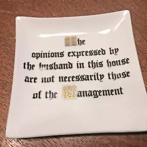 Vintage Trinket Dish MCM Husband Views/Management Some Damage. Check Pictures - Picture 1 of 8