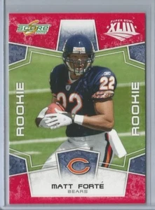 Score Super Bowl 2008 rojo Matt Forte Chicago Bears RC #365 - Imagen 1 de 1