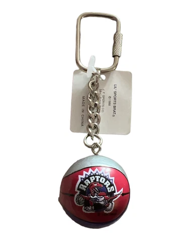 Vintage 80s NBA Basketball Toronto Raptors Lil' Sports Brat Keychain Cover