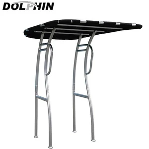 Dolphin Pro2 Center Console Boat T Top W/Black Canopy Heavy Duty Boat T-TOP - Picture 1 of 4