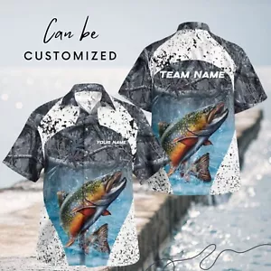 Personalized Name Catfish Hawaii Fishing Shirt, 3D All-Over Print Gift for Men - Picture 1 of 6