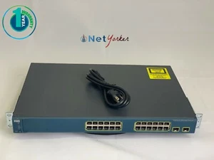 Cisco WS-C3560-24PS-S 24 Port PoE Catalyst 3560 Switch - Versand am selben Tag - Bild 1 von 4
