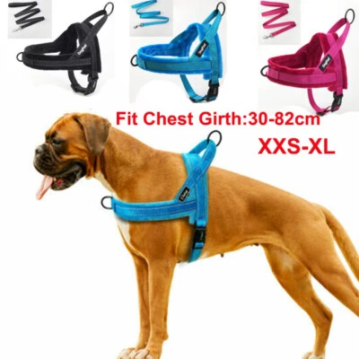 No Pull Front Clip Dog Harness Adjustable Plush Padded Pet Vest AU - image 1 of 4