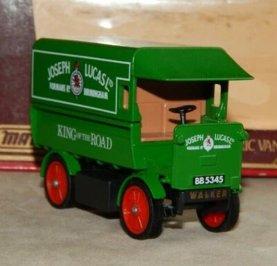  MATCHBOX ANTERYEAR 1919 WALKER ELÉCTRICO Y-29, JOSEPH LUCAS LTD Foto 1 de 4