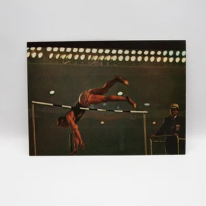 VTG Tokyo 1964 Olympics Fred Hansen Wins Pole Vault Picture Postcard - Picture 1 of 5