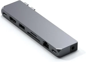 Satechi USB C Hub Multiport Adapter Pro Max - USB4, USB-A Space Gray - Picture 1 of 3
