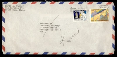 DR WHO 1987 CIUDAD DEL VATICANO 1000 PICTÓRICO CANCELAR CORREO AÉREO A ESTADOS UNIDOS M38005 Foto 1 de 2