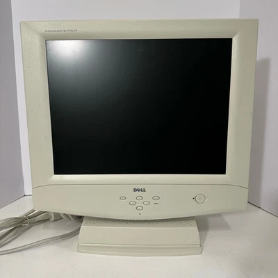 Vintage Dell CTR Computer Monitor M781p 15” Works - Image 1 of 4