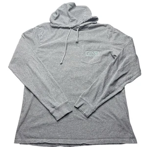 Vineyard Vines Hoodie Shirt Mens S Whale Long Sleeve Pocket Pullover Lightweight - Foto 1 di 8
