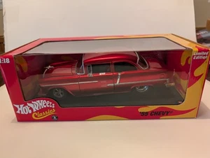 1/18 Hot Wheels Classics '55 Chevy Candy Red New In Sealed Box (Please Read) - Picture 1 of 9