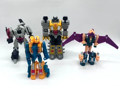 4 Transformers Figures: Grimlock Cyberton Sinnertwin Cuttthroat SEE DESCRIPTION - Image 1 of 4