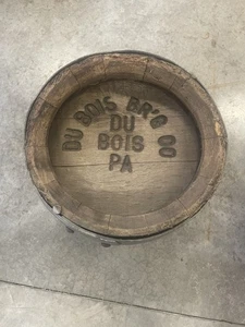Vintage DuBois Beer Wood Picnic 1/6 Keg Prohibition Era Advertising - Picture 1 of 6
