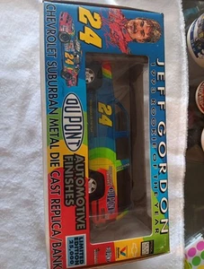 Jeff Gordon 1993 Rookie Of Then year Chevy Suburban Metal Die Cast Replica/bank - Picture 1 of 7