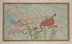 Antique map, Sagittarius and Sobieskischer Schild (Sobieski's Shield) - Picture 1 of 1