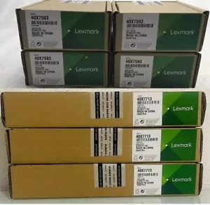 7 Total GENUINE LEXMARK 40X7593 Pickup Rollers and 40X7713 Separator Rollers - Picture 1 of 1
