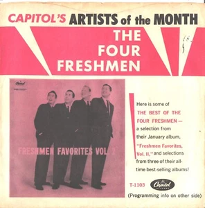FOUR FRESHMEN-4-SONG-EP-PROMO ONLY PICTURE SLEEVE +45-(BEST OF 4 FRESHMEN)---PS - Picture 1 of 3
