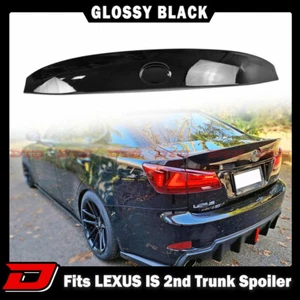 2012 Fits LEXUS IS250 IS300 IS F Sport 2nd 4D W Trunk Spoiler Color Black - Picture 1 of 9