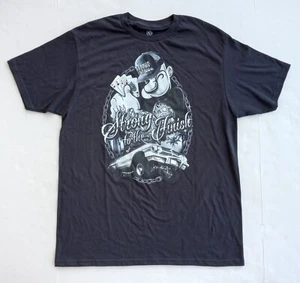 Popeye “STRONG TO THE FINISH” Low Riders Poker Short Sleeve Black T-Shirt Size L - Picture 1 of 8