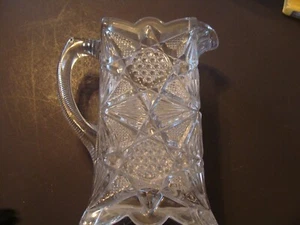8 1/2 INCH ANTICO EAPG 1890 ILLINOIS PATTER C. 1898 STATI UNITI VETRO CO. - Foto 1 di 5
