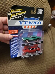 2-Pk Chevy '68 Camaro / ‘72 Vega Stinger YENKO 1:64 Johnny Lightning 2019 1-3750 - Picture 1 of 6