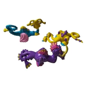 Mix-Em-Up Monsters McDonalds Lotto di 3 Happy Meal Food Toys Vintage Current Inc Funky - Foto 1 di 12
