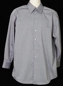 Men's Concepts By Claiborne Wrinkle Free Shirt 100% Cotton Gray Size 16 32-33 - Picture 1 of 5