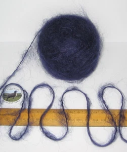 50g ball Texere Destiny Dark Blue 78% Mohair 13% wool fluffy knitting yarn 100m - Picture 1 of 7