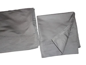 WAMSUTTA DREAM ZONE MEDIUM GRAY SATEEN 1000TC (2) KING PILLOWCASES 20X32 - Picture 1 of 7