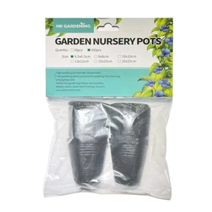 100pc 6.5cmx6.5cm Plant Flower Pots Outdoor Living Garden Nursery Raising Bag  - Picture 1 of 6