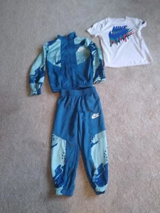 LITTLE BOYS CLUB CAMO BLUE 3 PIECE NYLON JOGGER OUTFIT SIZE 5 SMALL VERY GOOD - Picture 1 of 5