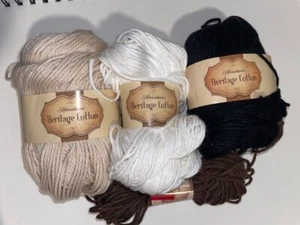 Herrschners Yarn HERITAGE COTTON - 100g 150m 164yd 3.5oz - cotton poly blend - Picture 1 of 15