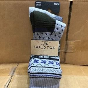 Gold Toe Socks Signature Collection Performance Trail Size 6-12.5 2 Pair F22 - Picture 1 of 9