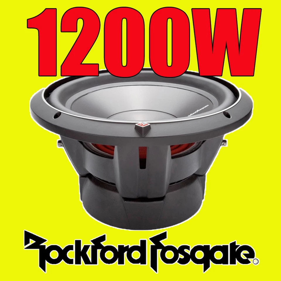 Rockford Fosgate 12" 12-inch 1200W CAR AUDIO Punch Bass Sub Subwoofer P3D412 - Image 1 of 1