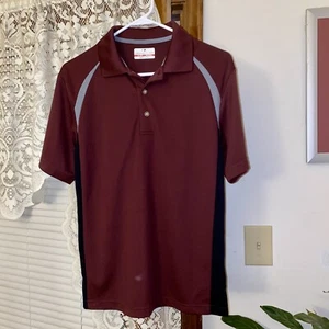 Grand Slam Golf Polo Shirt Men Small Burgundy  Short Sleeve Air Flow EUC - Picture 1 of 6