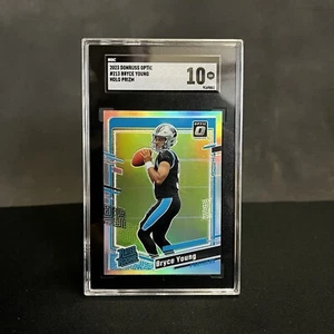 Bryce Young Rookie RC SGC 10 2023 Donruss Optic Holo Prizm Panthers - Picture 1 of 2