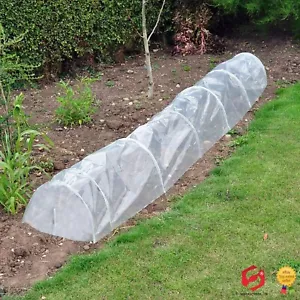 2xPoly Tunnel Cloche Mini Green House Garden Grow Protect Plant 1.5M X 45 X 42cm - Picture 1 of 17