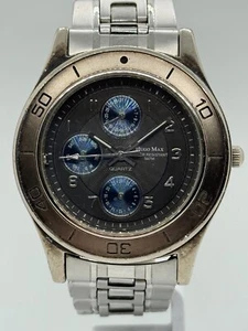 Hugo Max WR 5Atm Day/Date Quartz Vintage Palladium PL Japan Movt Wrist Watch - Picture 1 of 20