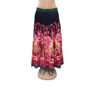Soft Surroundings Women's Floral Embellished Peasant Skirt Boho Style Size M - Picture 1 of 4