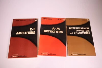 Lot of 3 Rider Publication HAM Radio Manuals R-F Amp A-m Detectors - Image 1 of 4