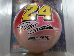Nascar Racing Jeff Gordon #24 * RED * BLOWN GLASS * CHRISTMAS ORNAMENT  - Picture 1 of 3