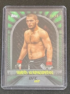 2024 Topps UFC NYC Khabib Nurmagomedov #17 Green Parallel! Exclusive - Picture 1 of 2
