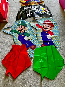XL SUPER BIG Super Mario Bros 9 Pcs Helium Balloons Birthday Party FAST USA - Picture 1 of 6